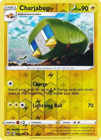 Rebel Clash Charjabug #65/192 reverse holo
